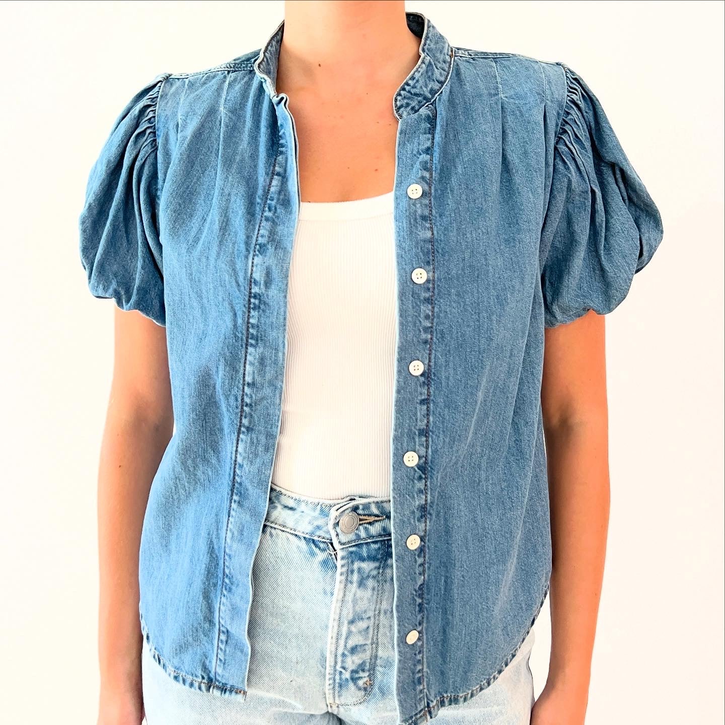 Frame Denim Blouse Sz S/P