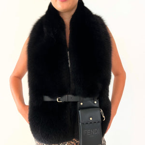 Fendi Fur Scarf w Belt