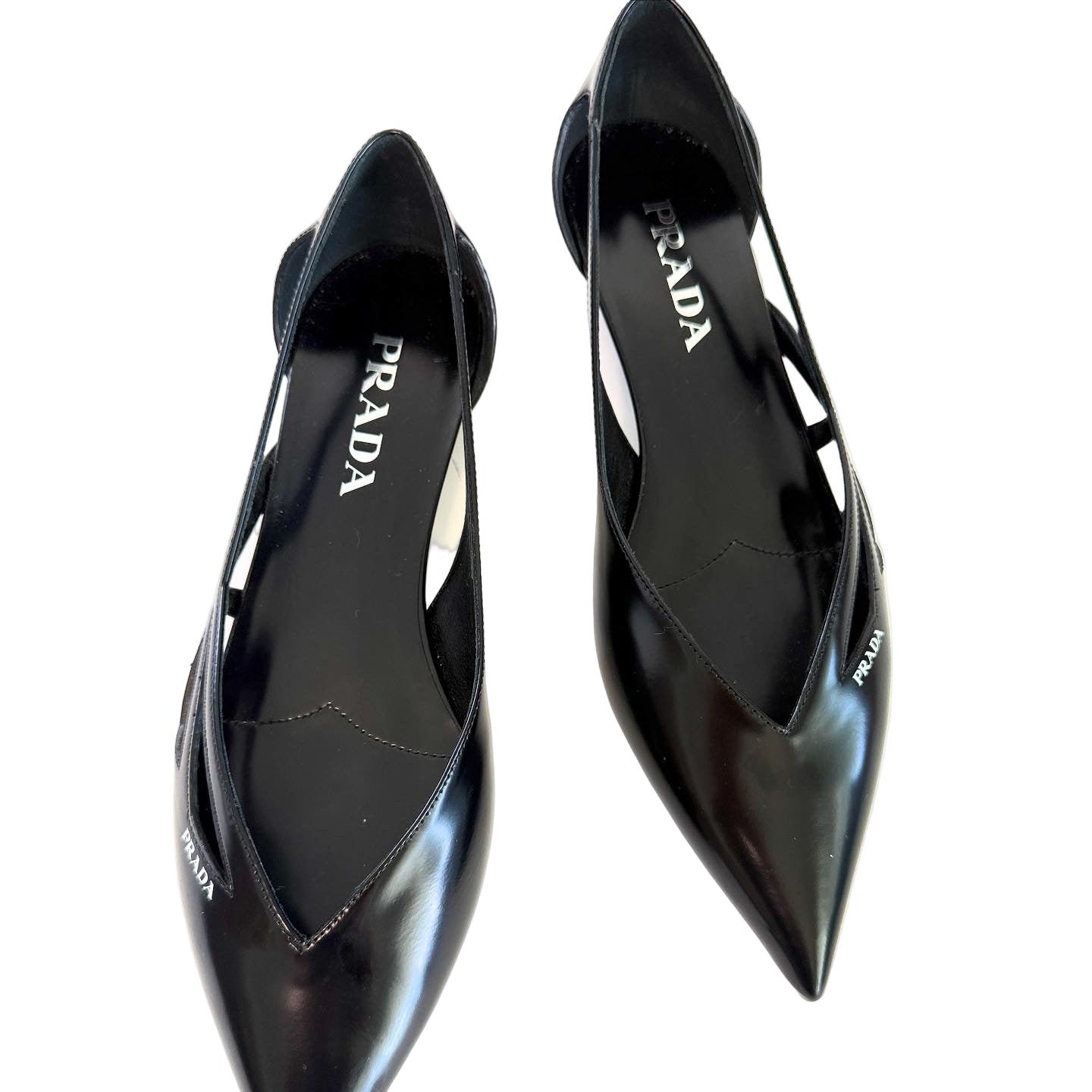 Prada Leather Flats Sz 38.5