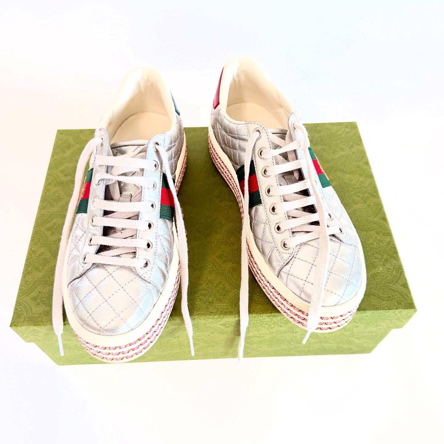 Gucci Platform Sneakers Sz 38