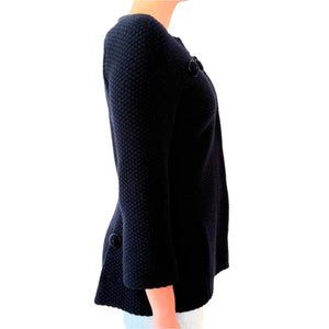 Chanel Navy Wool Jacket Sz 38