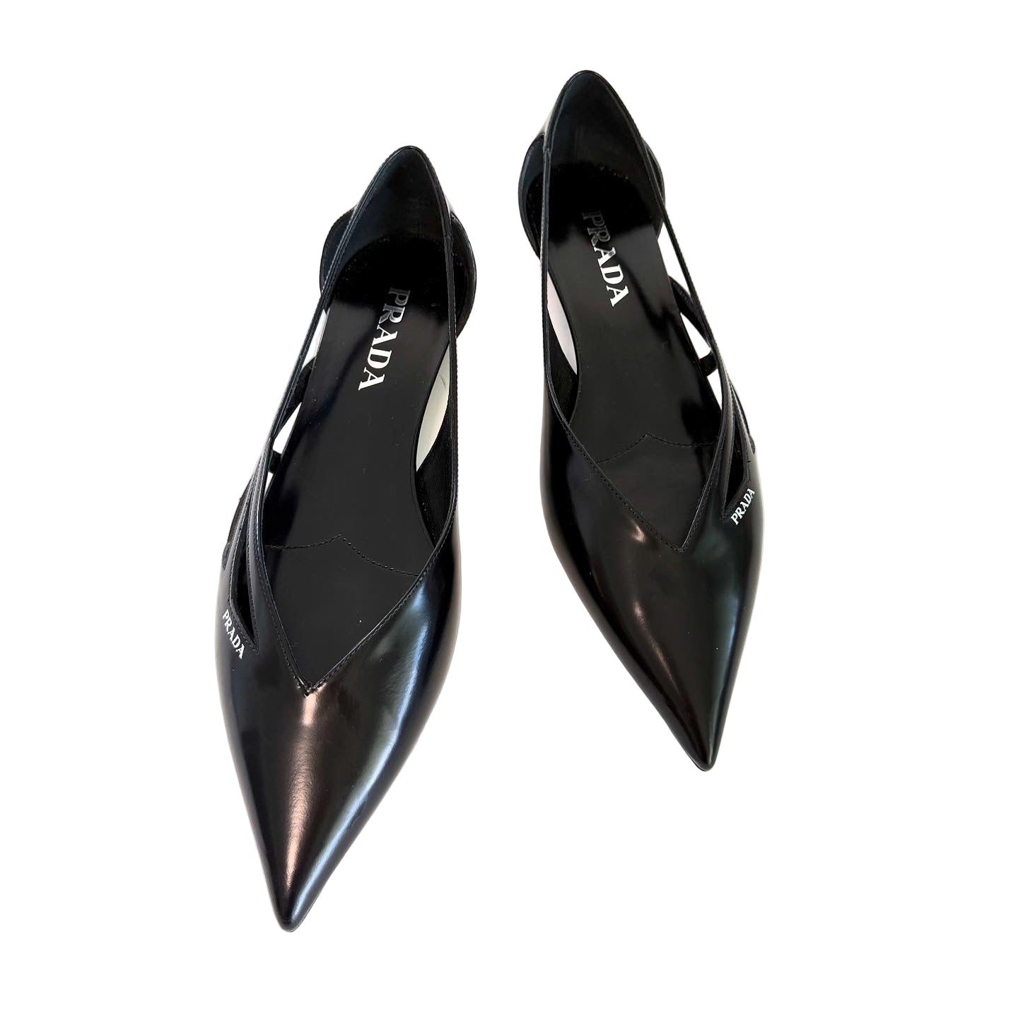 Prada Leather Flats Sz 38.5