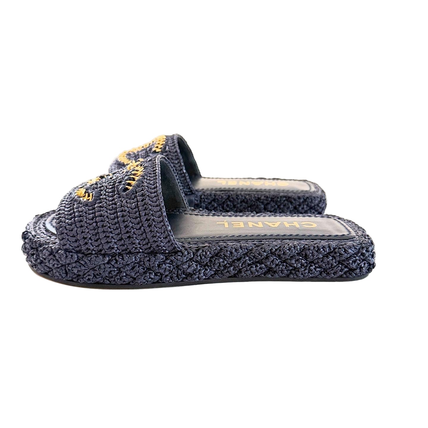 Chanel Crotchet Slides Sz 36