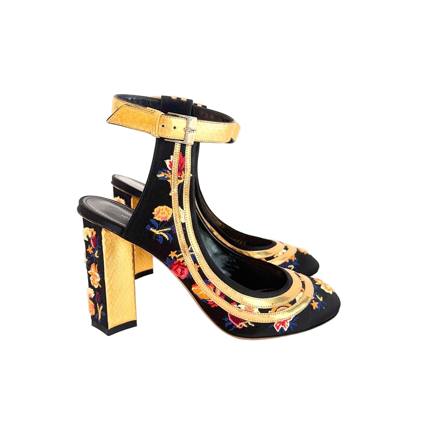 Louis Vuitton Floral Heels Sz 39
