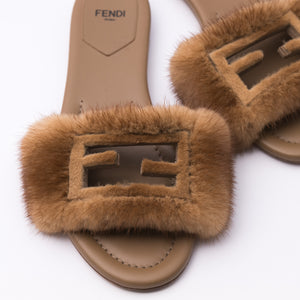 Fendi Baguette Slides Sz 38