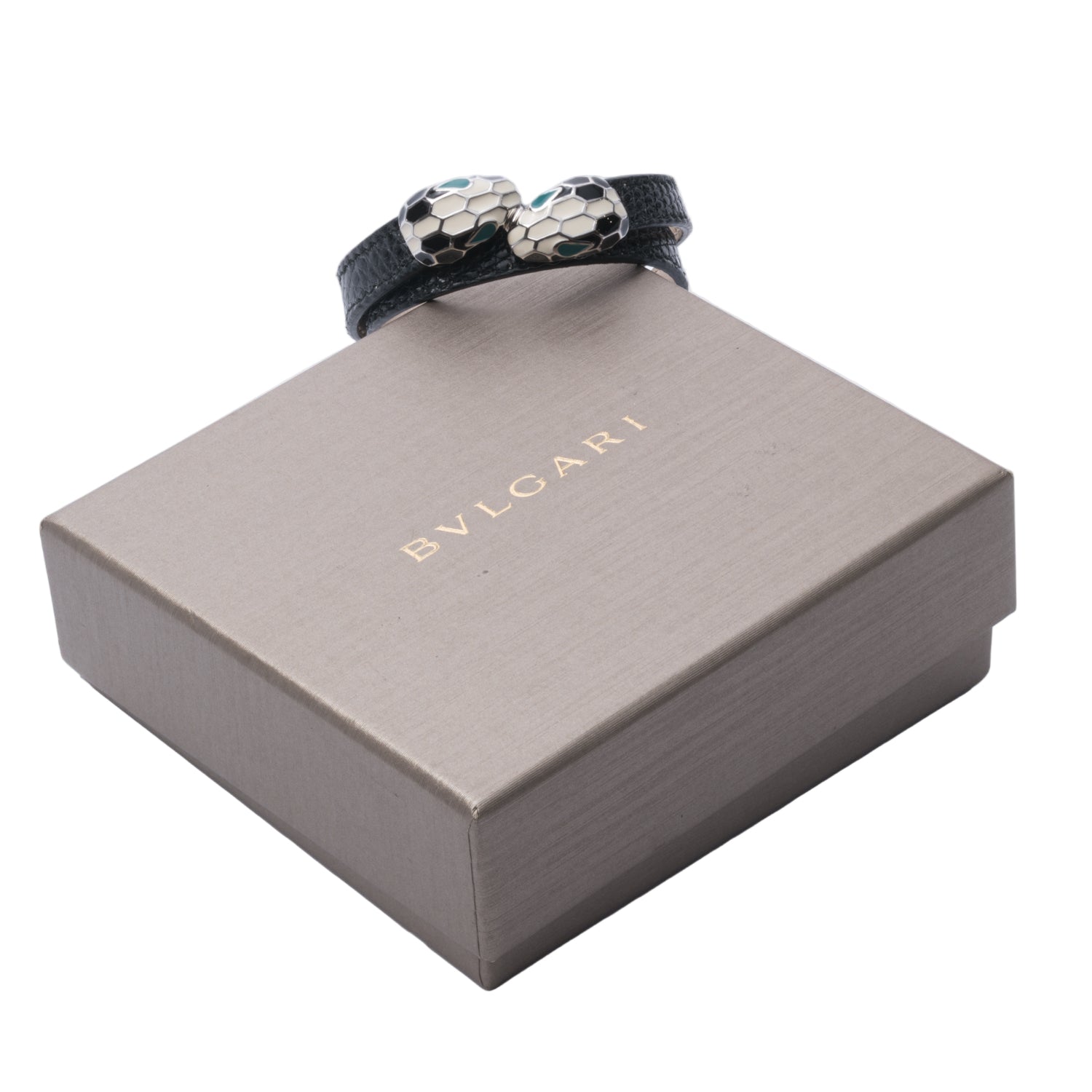 Bulgari Serpenti Leather Bracelet