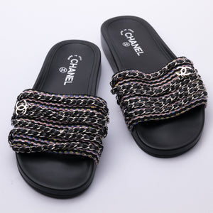 Chanel Chain Slides Sz 40