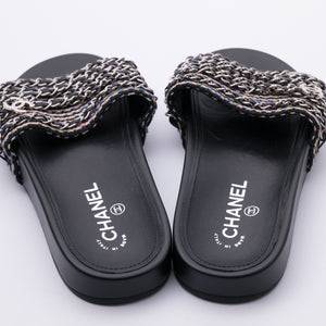 Chanel Chain Slides Sz 40