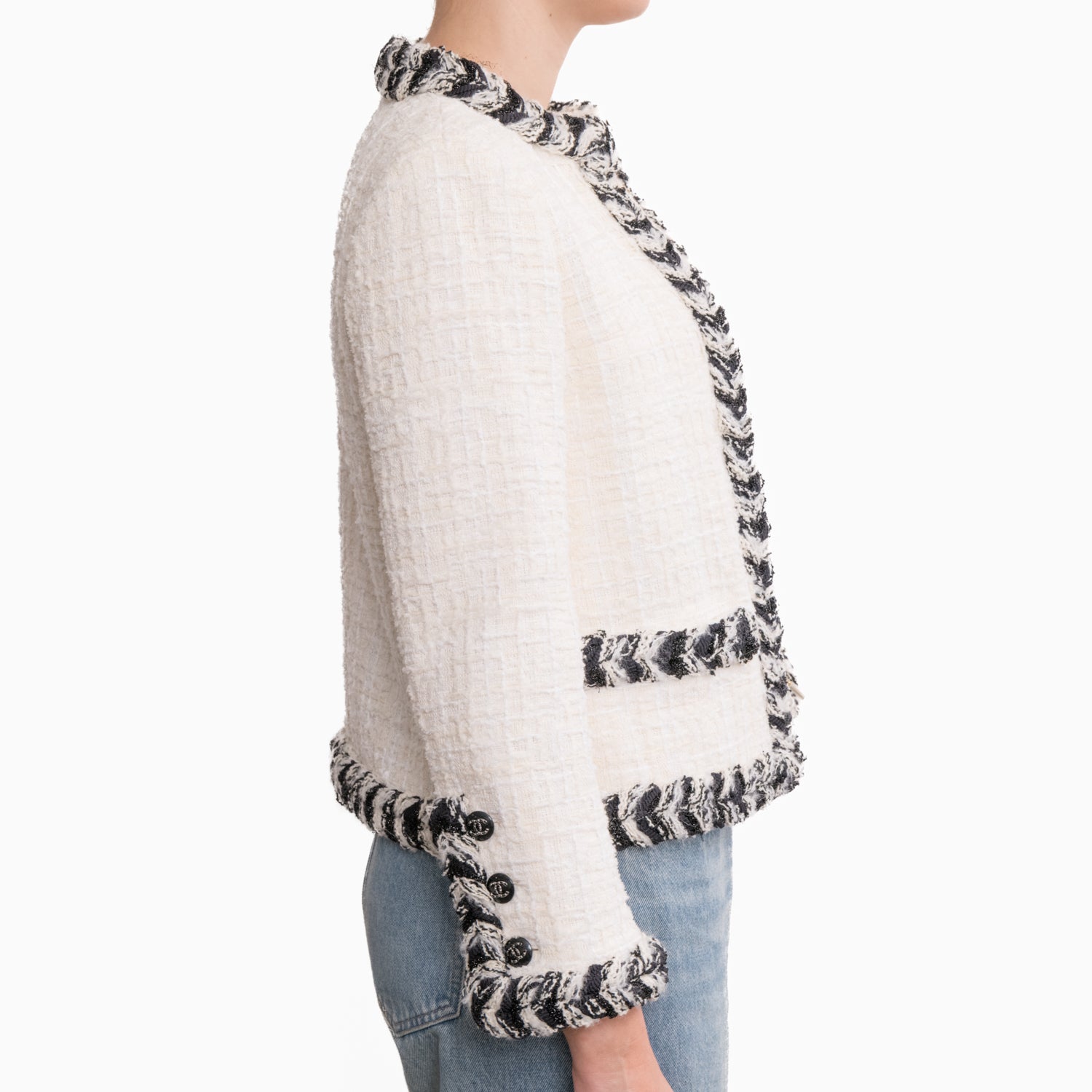 Chanel Classic Tweed Jacket Sz 38