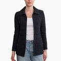 Chanel Black Tweed Jacket Sz 40