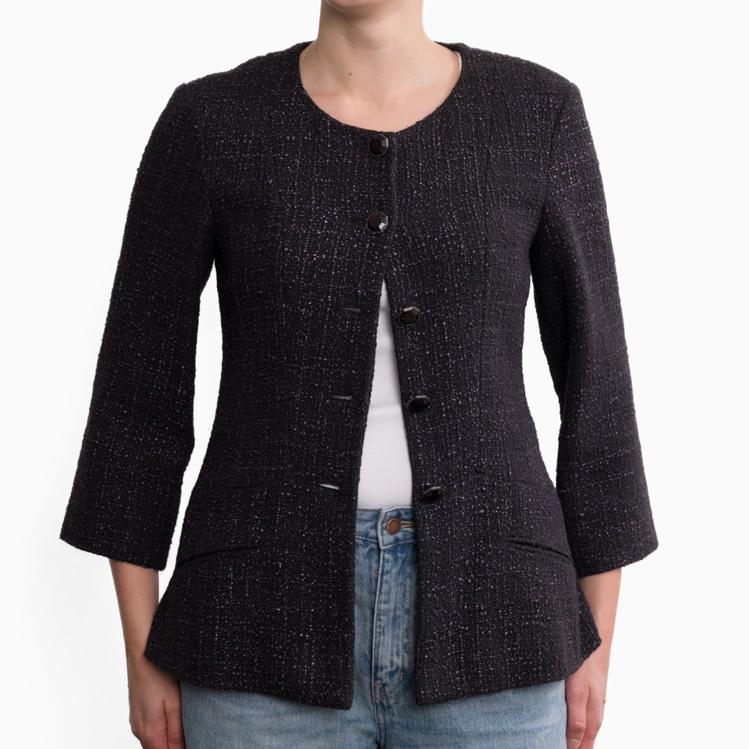 Chanel Tweed Jacket Sz 40