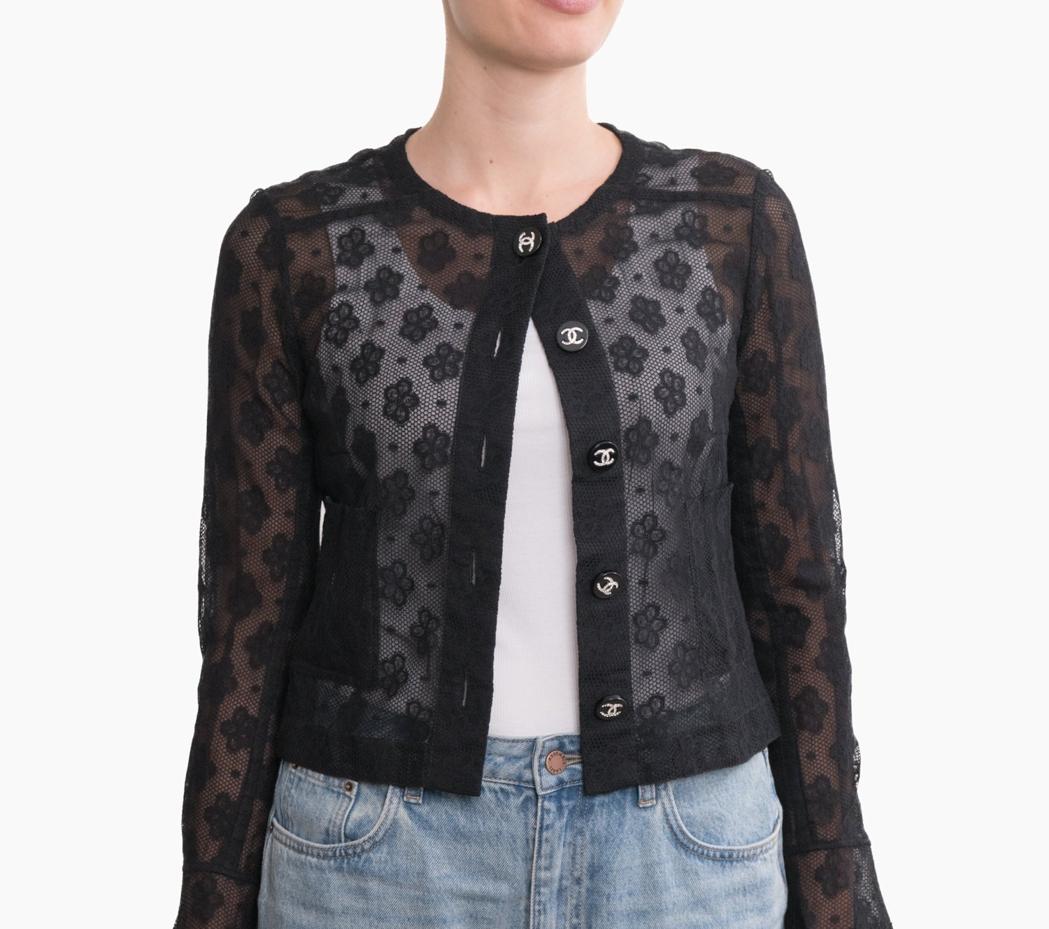 Chanel Lace Jacket Sz 34