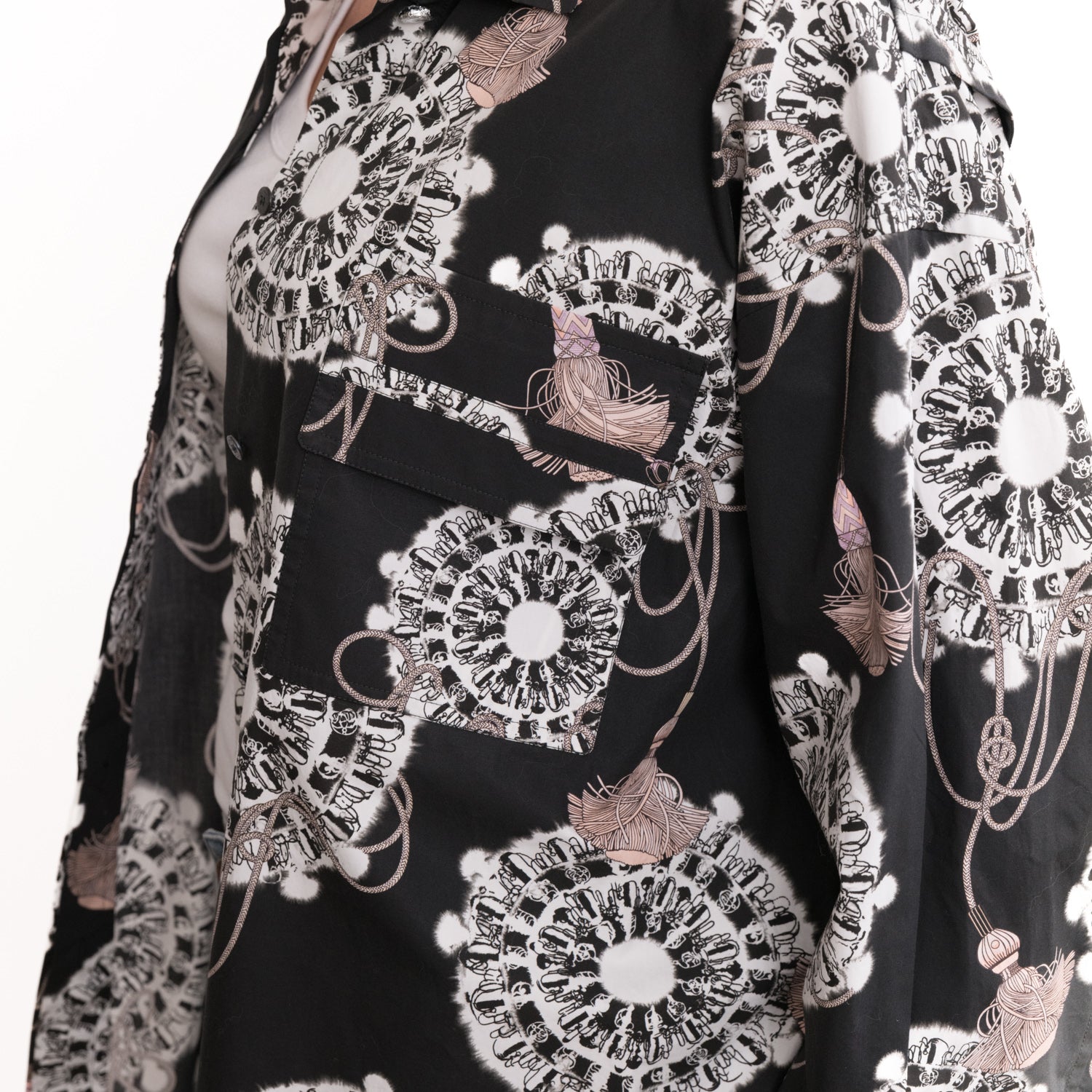 Hermes Print Shirt Sz 34