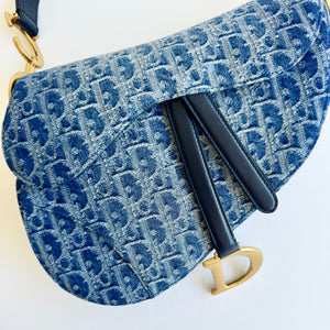 Dior Denim Saddle Bag