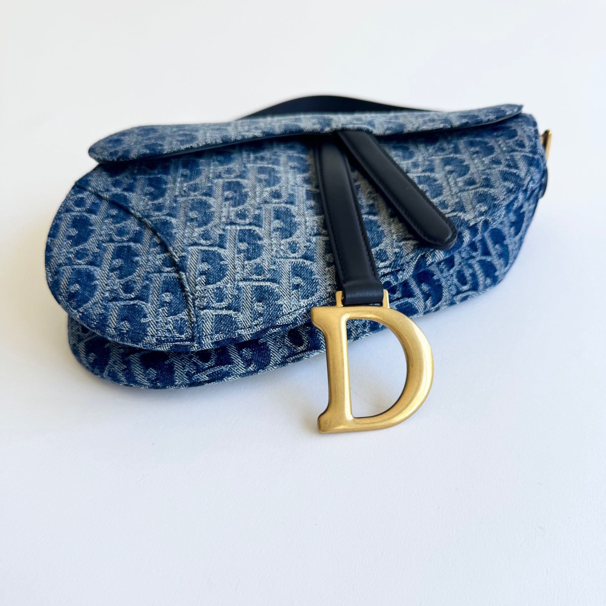 Dior Denim Saddle Bag